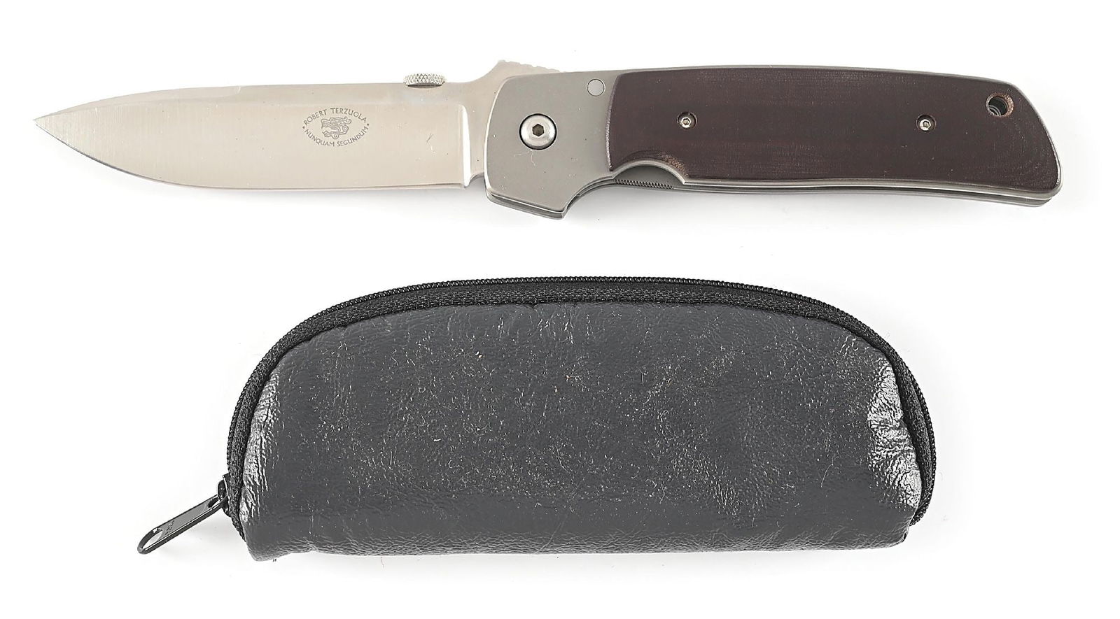 CUSTOM MADE ROBERT TERZUOLA ADVANCED TACTICAL COMBAT FOLDER LINER LOCK. (1 of 8)