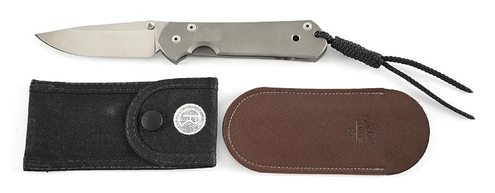 CHRIS REEVE LARGE SEBENZA "P" FOLDING KNIFE.