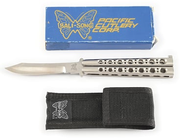 RARE CUSTOM PACIFIC CUTLERY BALI-SONG USA JODY SAMSON BUTTERFLY KNIFE.