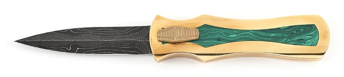 CUSTOM MADE PAUL PANAK “BURN” PALM VIPER OTF SWITCHBLADE.