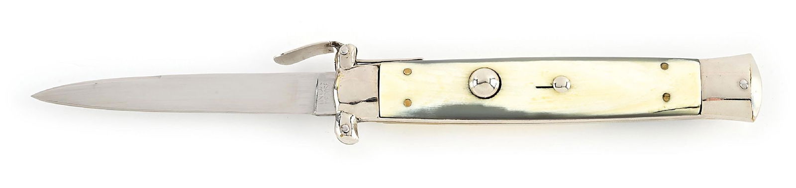C.1950S-60S INOX DEPOSE TRANSITION BLADE SINGLE ACTION OTF TRAPDOOR STILETTO SWITCHBLADE WITH (1 of 7)