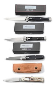 LOT OF 4: AGA CAMPOLIN SWITCHBLADES.