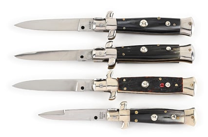 LOT OF 4: C. 1950S-60S ITALIAN STILETTO SWITCHBLADES.