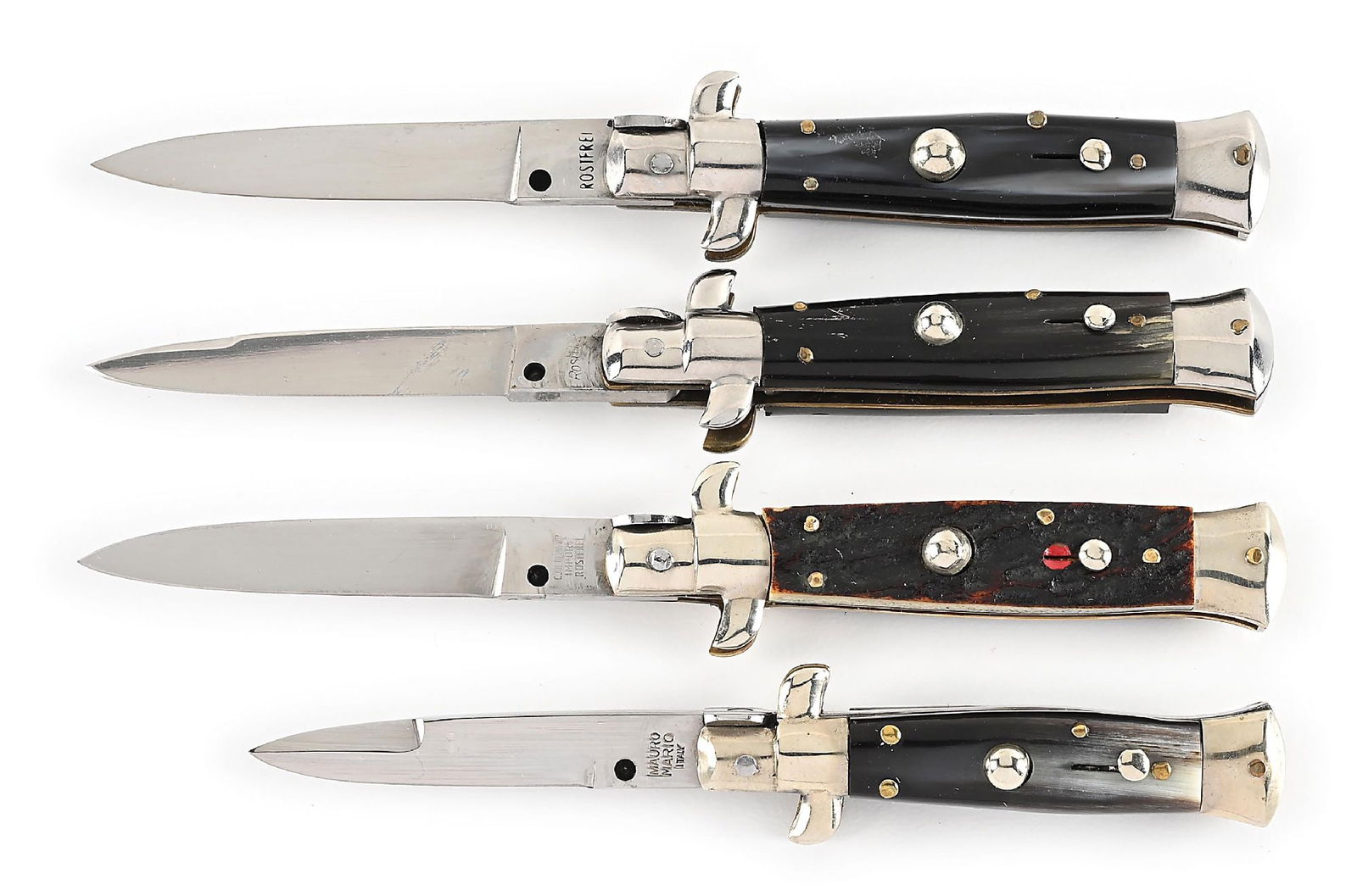 LOT OF 4: C. 1950S-60S ITALIAN STILETTO SWITCHBLADES. (1 of 12)