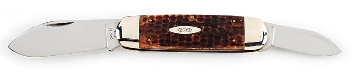 C. 1965-1969 CASE XX USA 6250 SUNFISH ELEPHANT TOENAIL WITH JIGGED BONE HANDLE.