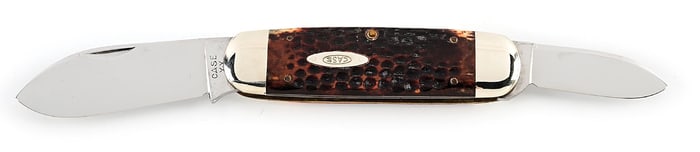 C. 1940-1964 CASE XX 6250 SUNFISH ELEPHANT TOENAIL WITH JIGGED BONE HANDLE.