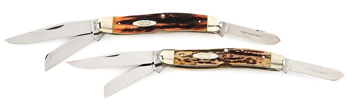 LOT OF 2: CASE XX 53047 STOCKMAN KNIVES.