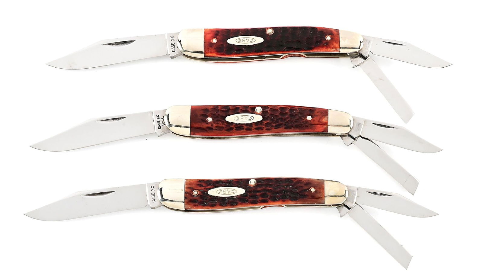 LOT OF 3: CASE XX USA 6380 WHITTLER, CASE XX USA 6380 SIX DOT WHITTLER, AND CASE XX USA 6380 (1 of 11)
