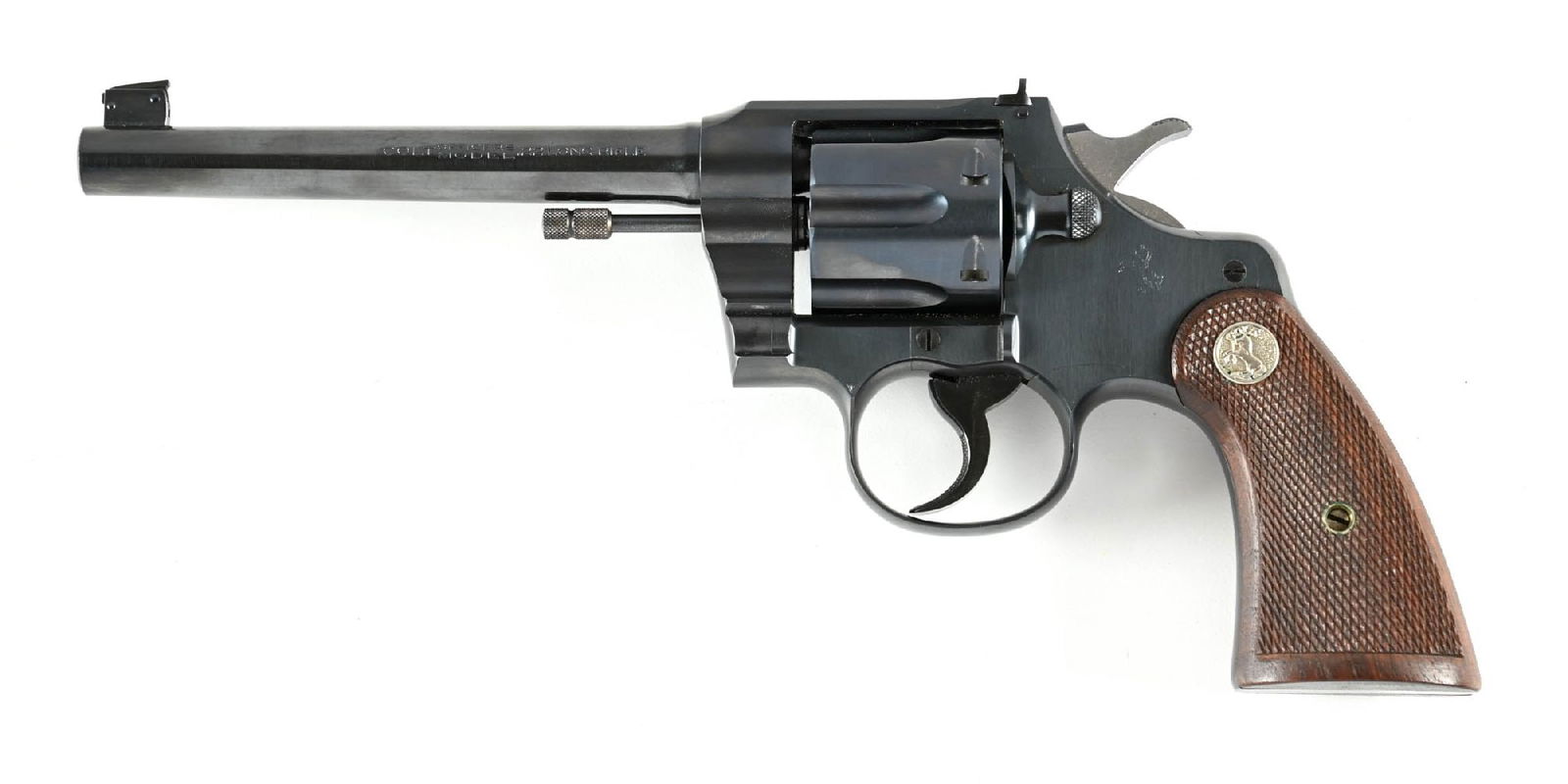 (C) COLT OFFICER'S MODEL TARGET .22 LR REVOLVER WITH BOX. (1 of 3)