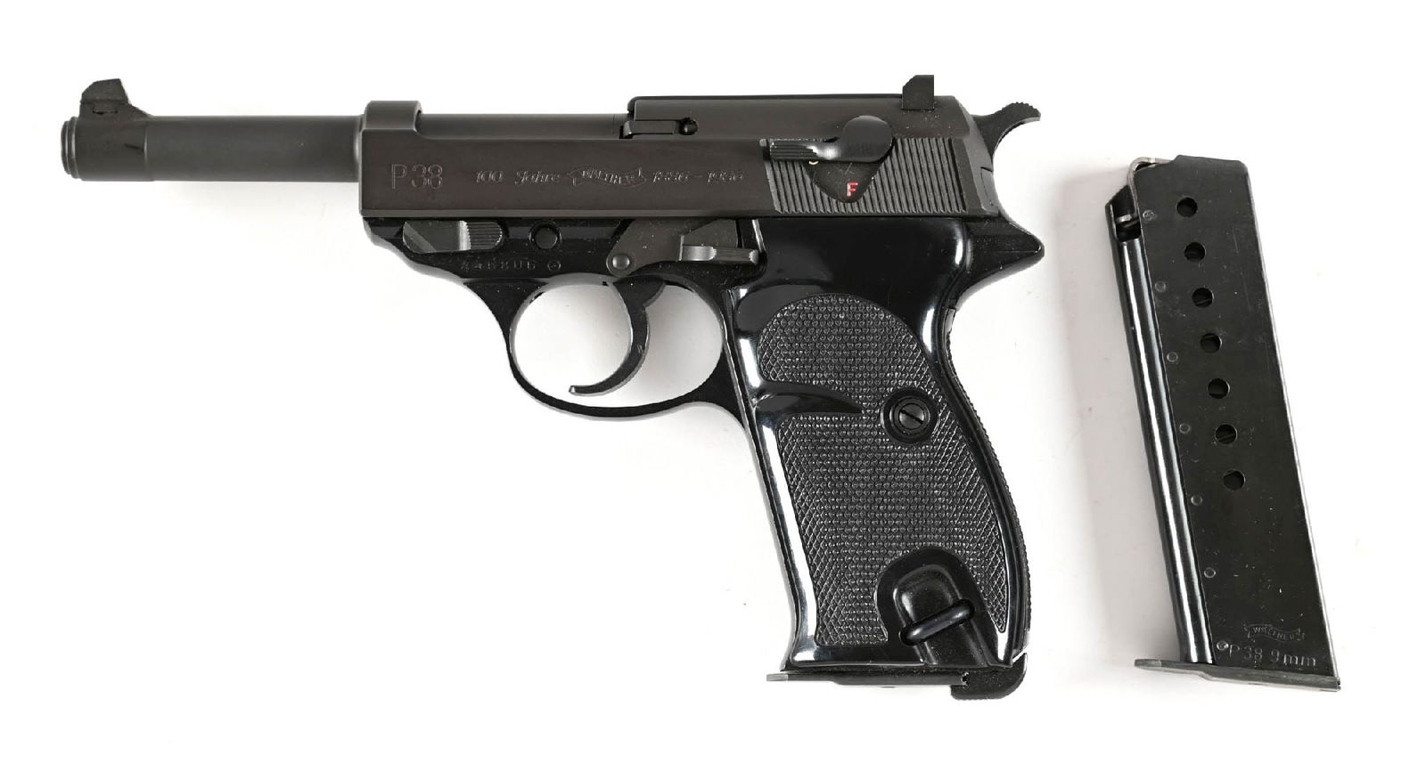 (M) WALTHER 100 YEAR COMMEMORATIVE P38 SEMI-AUTOMATIC PISTOL (1 of 3)