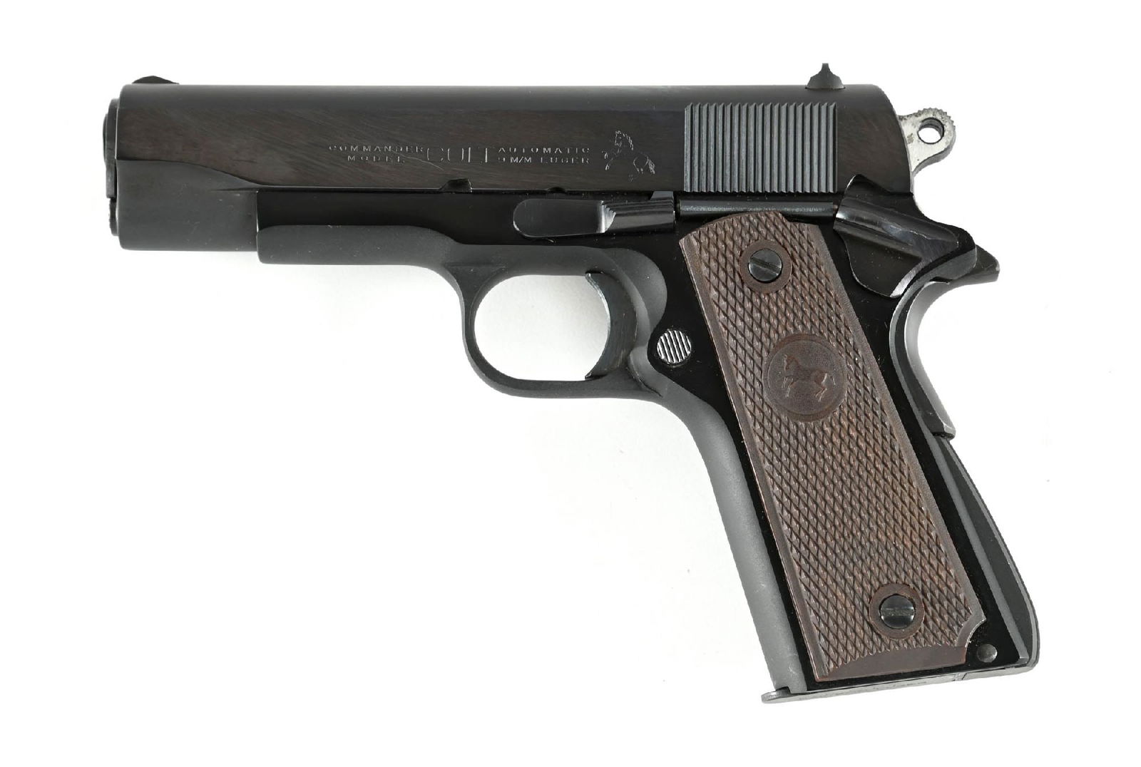 (C) COLT COMMANDER 1911A1 9MM SEMI-AUTOMATIC PISTOL WITH BOX (1970) (1 of 3)