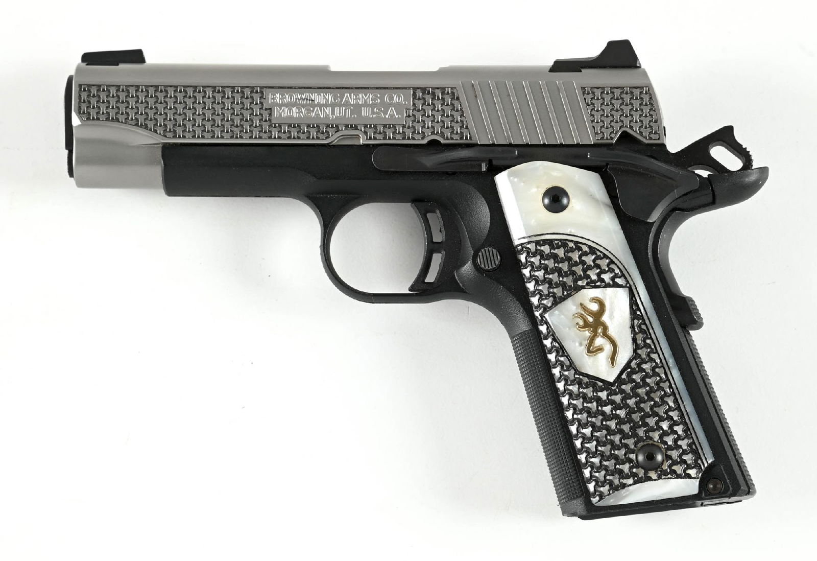 (M) BROWNING BLACK LABEL MODEL 1911-380 SEMI AUTOMATIC PISTOL (1 of 2)