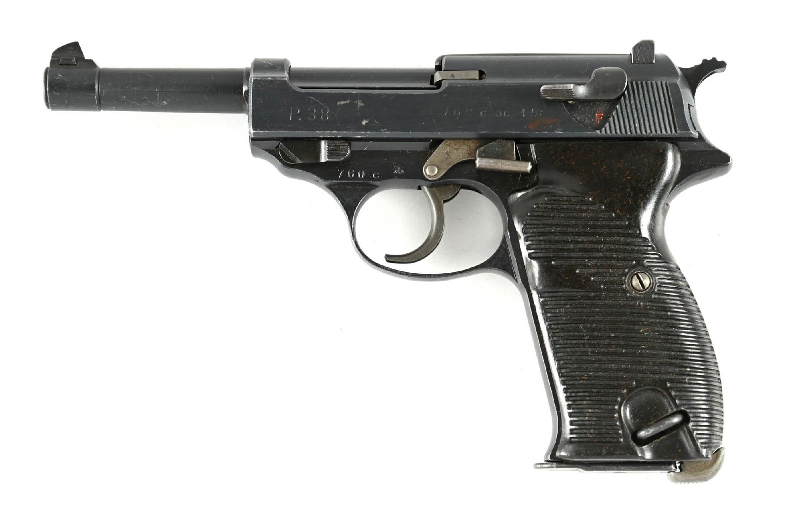 (C) WALTHER AC-45 P.38 SEMI AUTOMATIC PISTOL. (1 of 2)