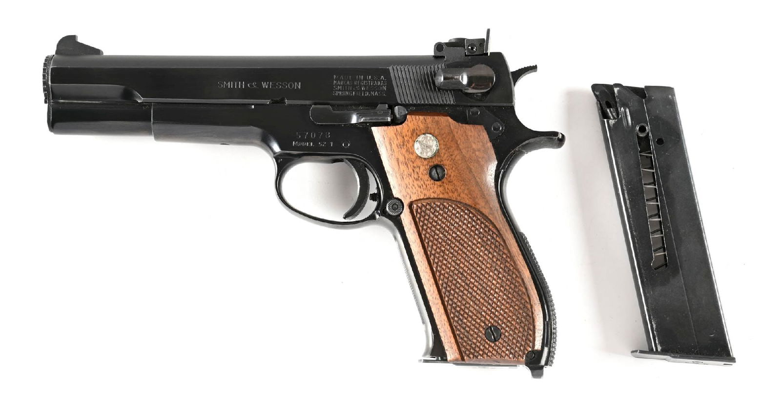 (C) SMITH & WESSON 52-1 .38 SPECIAL SEMI-AUTOMATIC PISTOL WITH BOX (1 of 3)