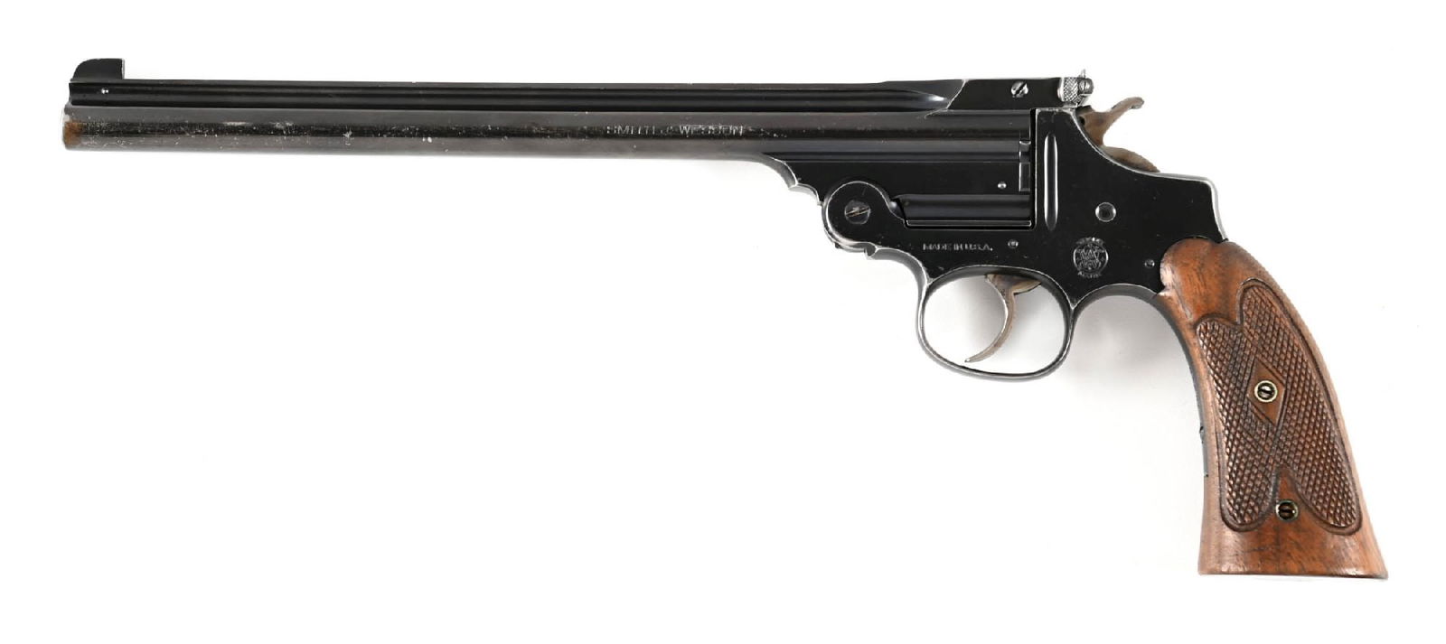 (C) SMITH & WESSON 3RD MODEL TOP BREAK SINGLE SHOT PISTOL. (1 of 2)