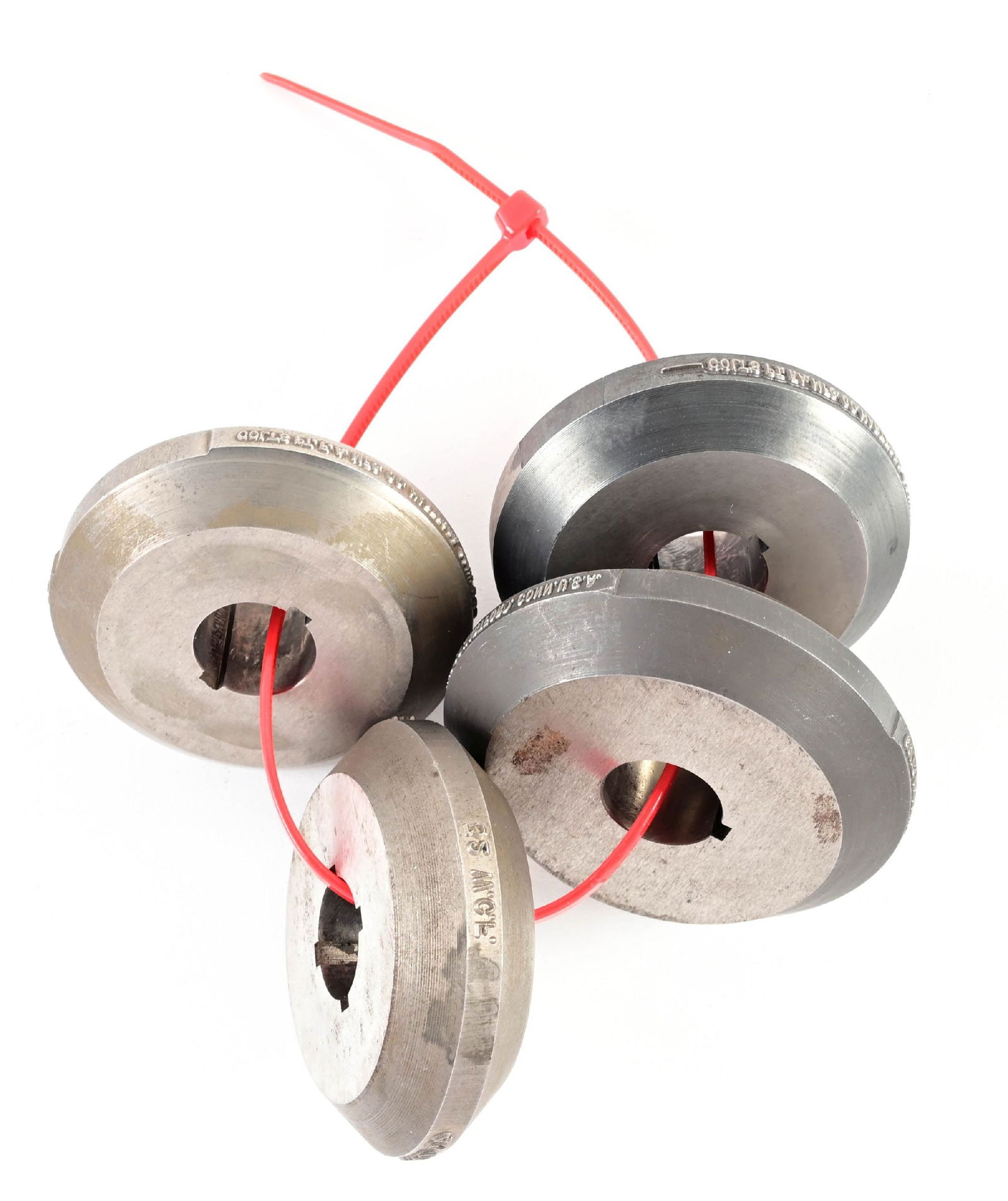 LOT OF 4: COLT ROLL DIES.: Lot consists of four Colt roll dies used to mark legends on guns. (A) reads "-COLT'S PT. F.A. MFG. CO. HARTFORD. CONN. U.S.A-" (B&C) reads "COLT'S PT. F.A. MFG. CO. HARTFORD. CONN. U.S.A" (D) Has