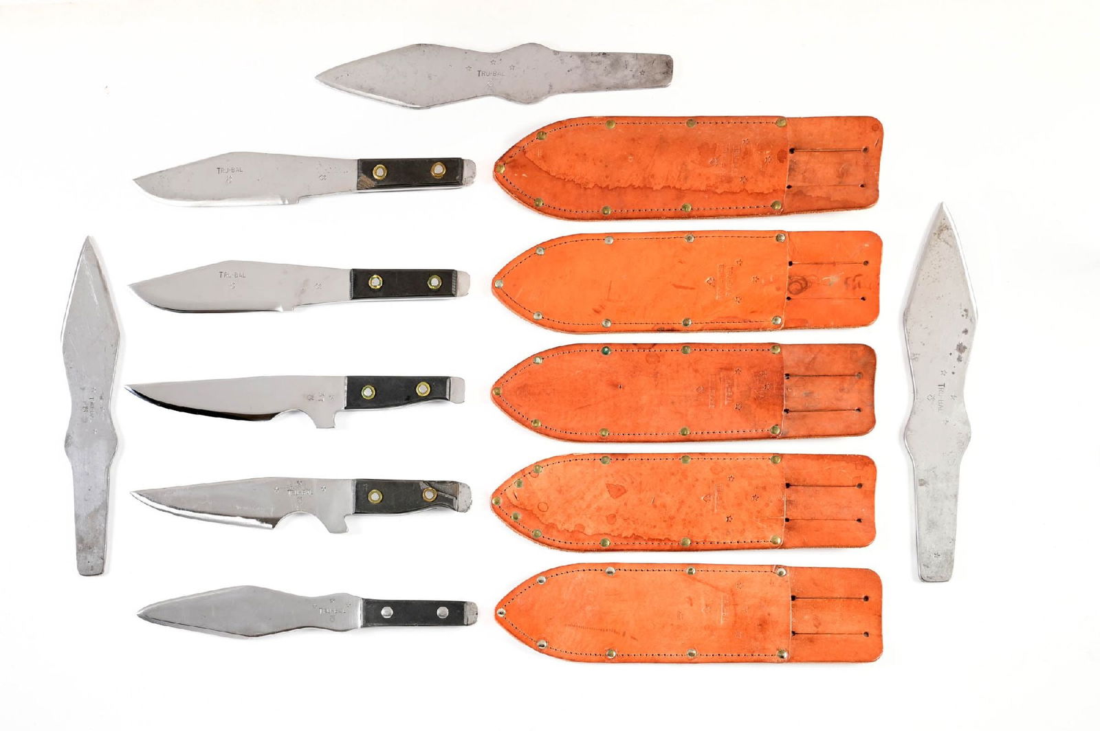 LOT OF 8: HARRY MCEVOY TRU-BALANCE THROWING KNIVES. (1 of 4)