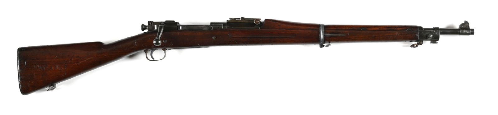(C) EARLY US SPRINGFIELD MODEL 1903 .30-06 SPRINGFIELD BOLT ACTION RIFLE (1924).: Finding any 1903 Springfield made between the wars is difficult. This Springfield barrel is dated 3-24 and the serial number corresponds with 1924. Built in 1924, this rifle utilized some earlier date