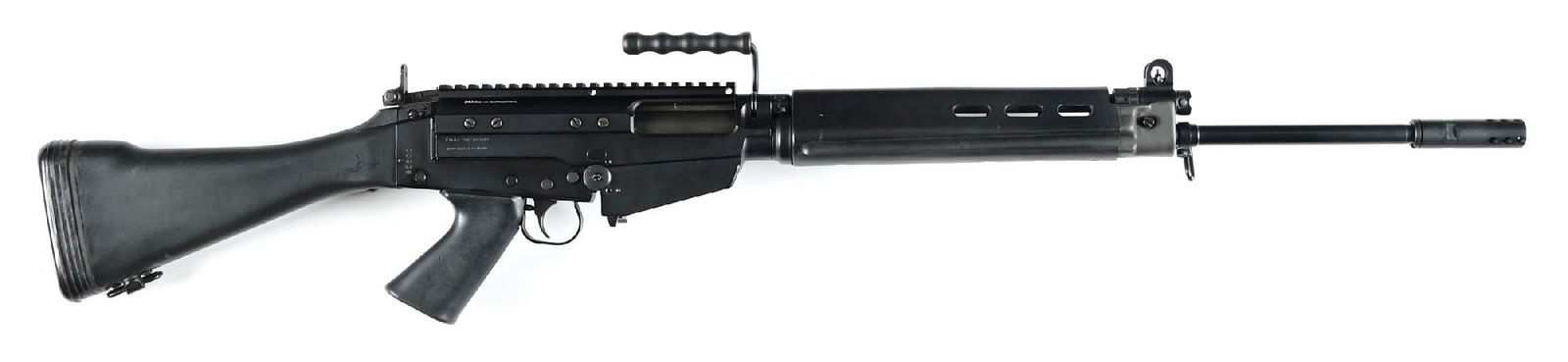 (M) FMAP ROSARIO FSL FAL PATTERN 7.62X51MM SEMI-AUTOMATIC RIFLE.: The FAL served Argentina through the Cold War, most notably during the Falklands War. This example of an Argentine FSL was imported by SAC in parts and assembled by prior to the 1994 Assault Weapon Ba