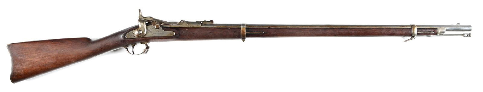 (A) U.S. SPRINGFIELD MODEL 1868 TRAPDOOR RIFLE. (1 of 2)
