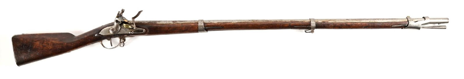 (A) GOSUIN FRENCH CHARLEVILLE MODEL 1763 FLINTLOCK MUSKET. (1 of 3)