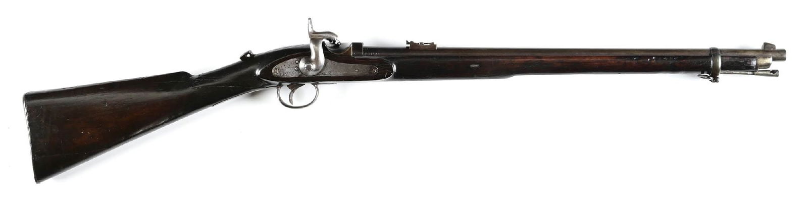 (A) RARE BOER WAR WESTLEY RICHARDS MONKEY TAIL BREECH LOADING PERCUSSION CARBINE (1874). (1 of 2)