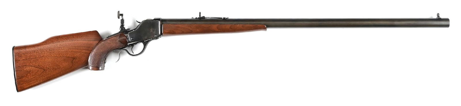 (A) CUSTOM WINCHESTER HIGH WALL FALLING BLOCK RIFLE IN .32-40. (1 of 2)