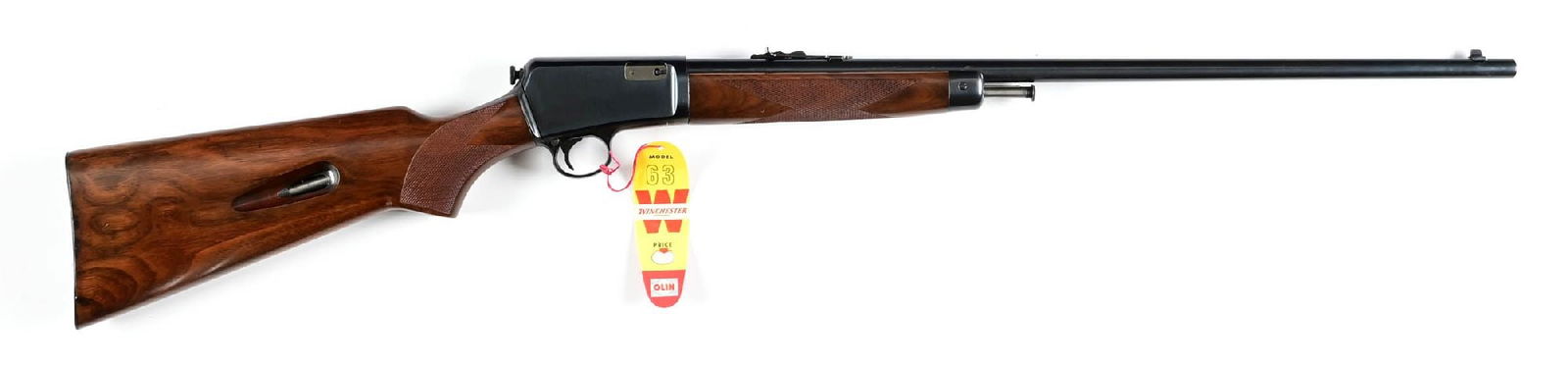 (C) DELUXE PATTERN WINCHESTER MODEL 63 SEMI-AUTOMATIC RIFLE. (1 of 3)