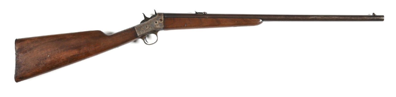 (C) REMINGTON NO. 4 MILITARY MODEL ROLLING BLOCK SINGLE SHOT RIFLE. (1 of 2)
