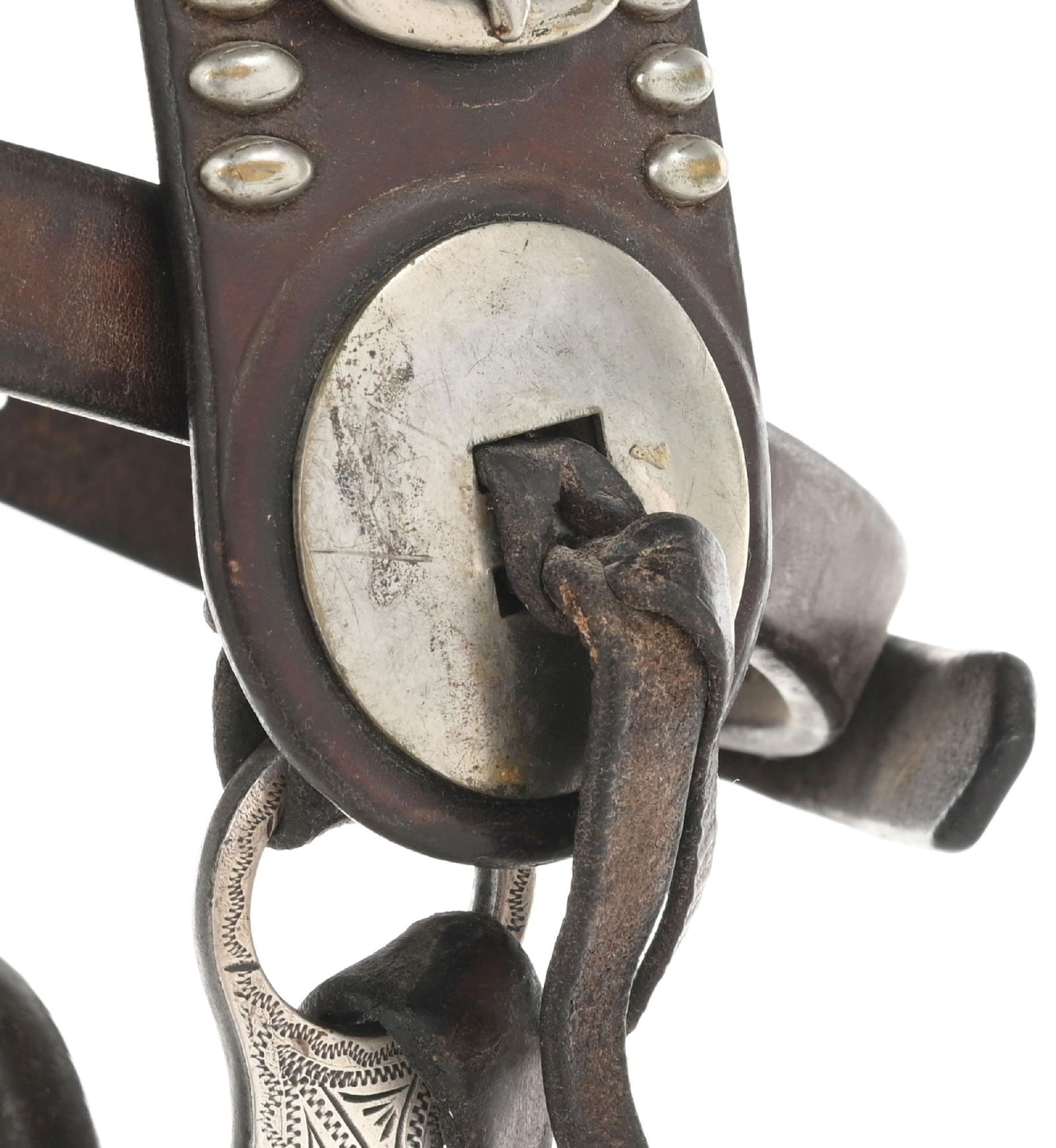 CURB BIT WITH SILVER OVERLAY - 8