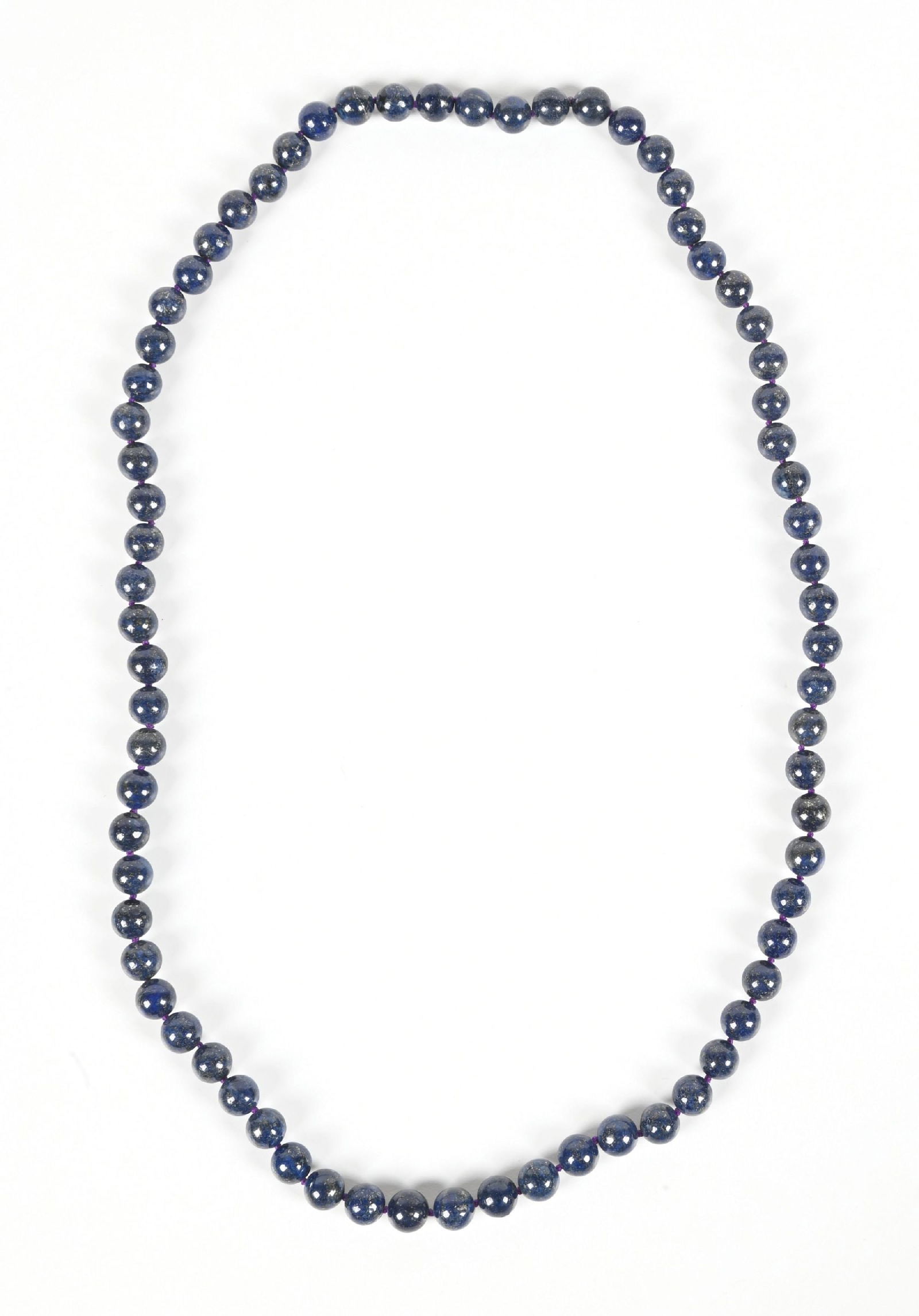 LOT OF 2: LAZULI BEADED NECKLACES (1 of 2)