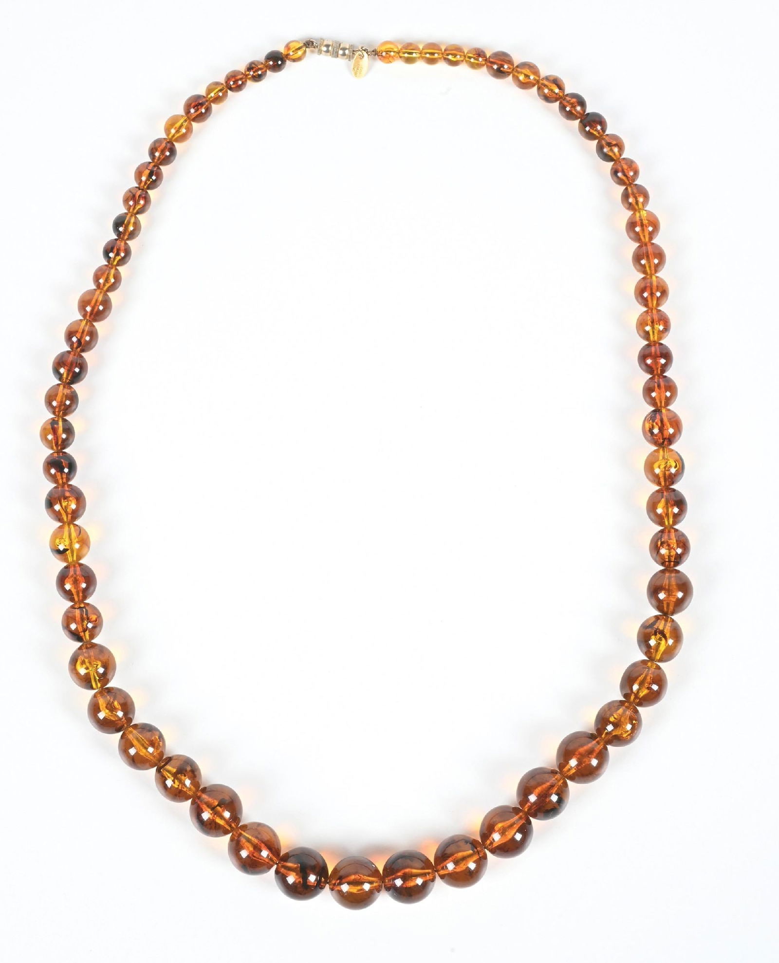 HONEY AMBER GRADUATED BEAD NECKLACE (1 of 2)