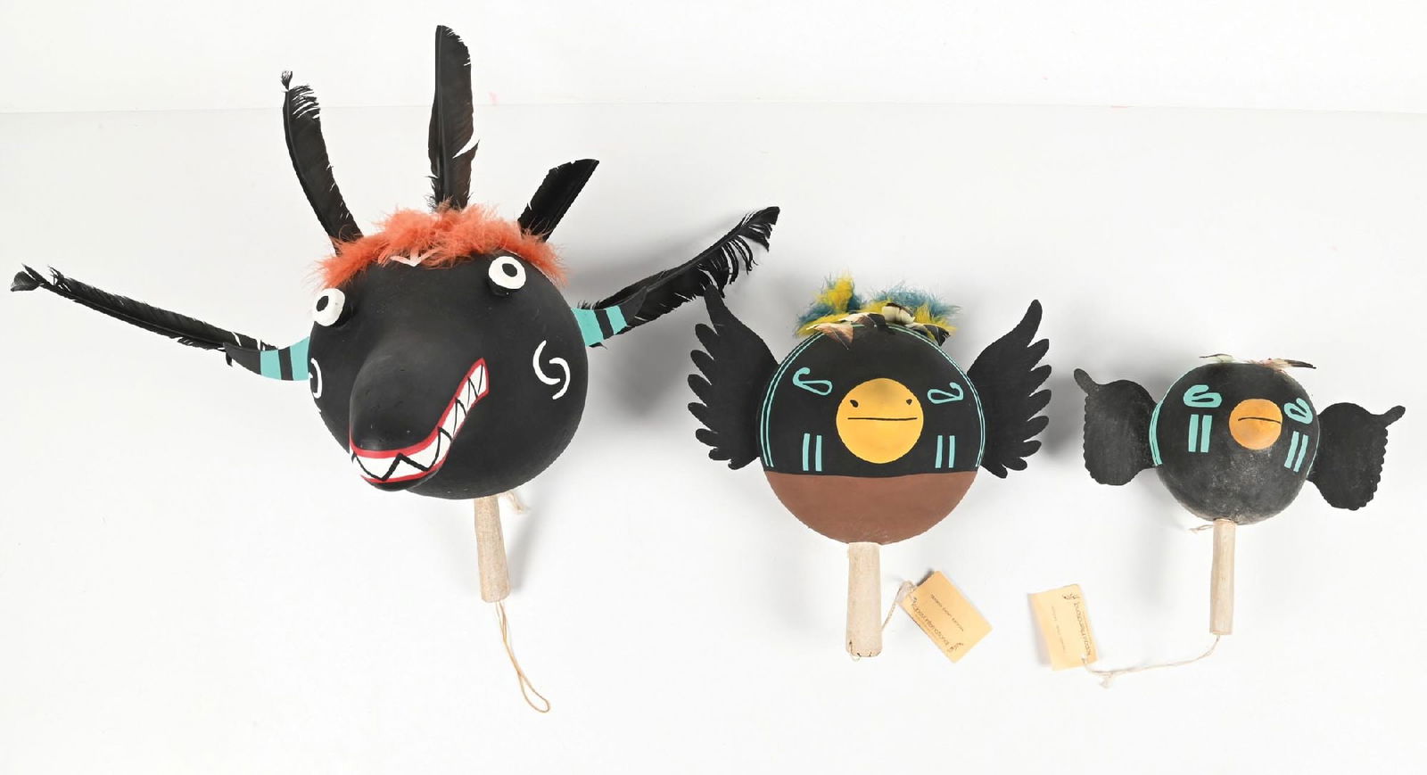 LOT OF 3: LARGE RATTLES (1 of 1)