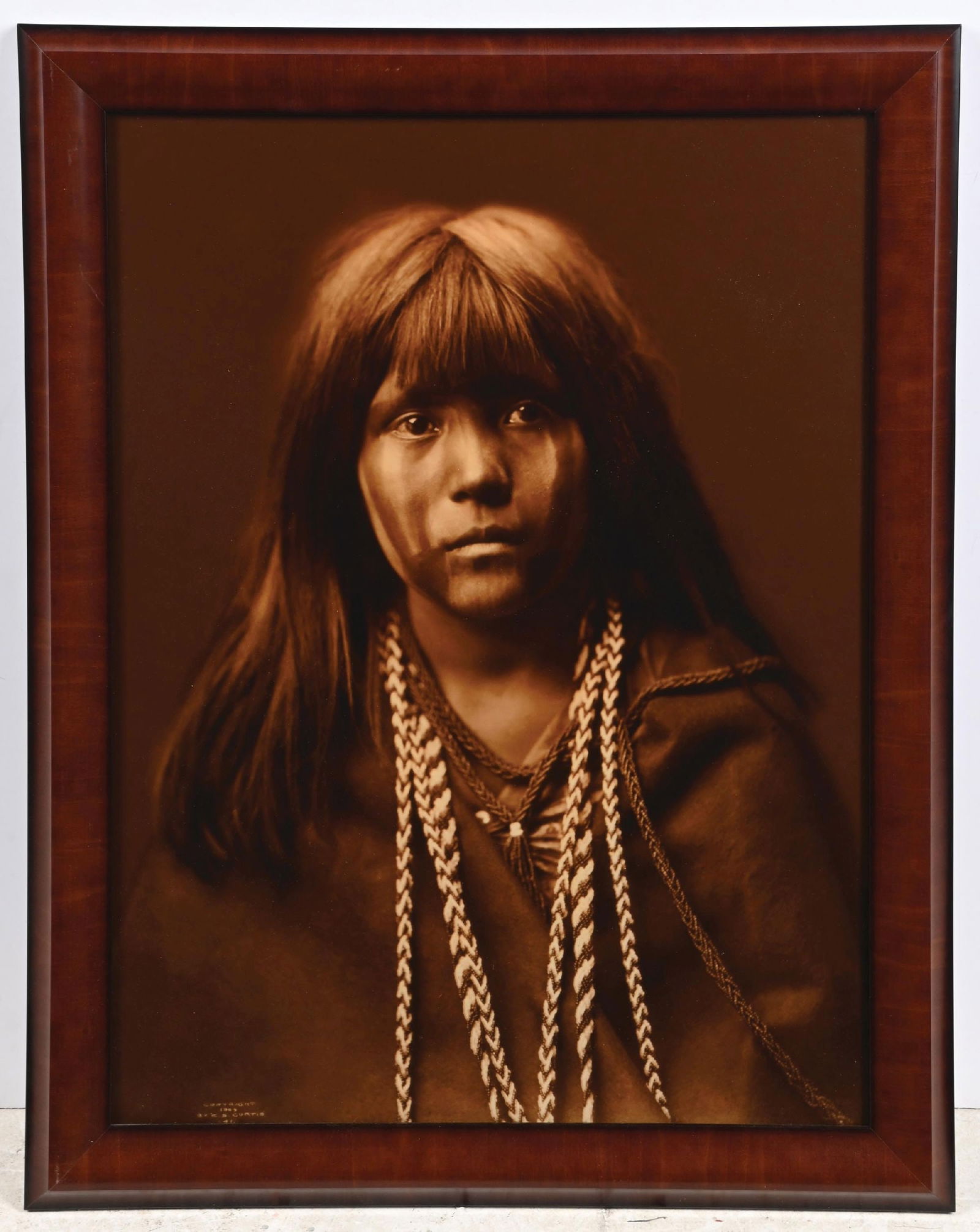 LOT OF 2: REPRODUCTIONS OF E.S. CURTIS PHOTOS: LOT OF 2: REPRODUCTIONS OF E.S. CURTIS PHOTOS Dimensions: Largest: 21 - 1/4" x 27 - 1/2".