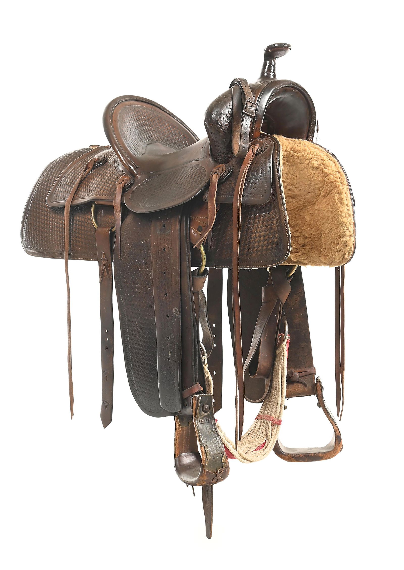 BASKET STAMPED SADDLE BY LICHTENBERGER FERGUSON CO. (1 of 8)
