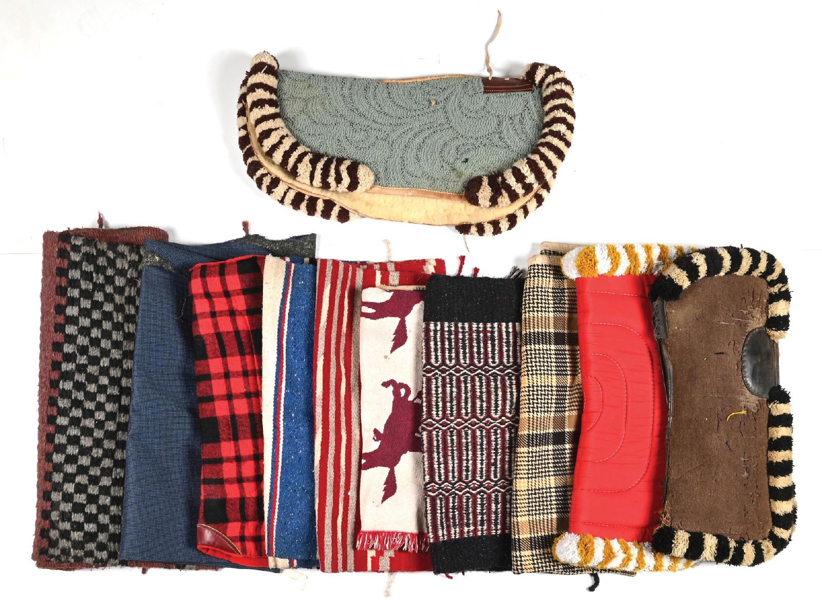 LOT OF 11: VARIOUS SADDLE PADS (1 of 1)