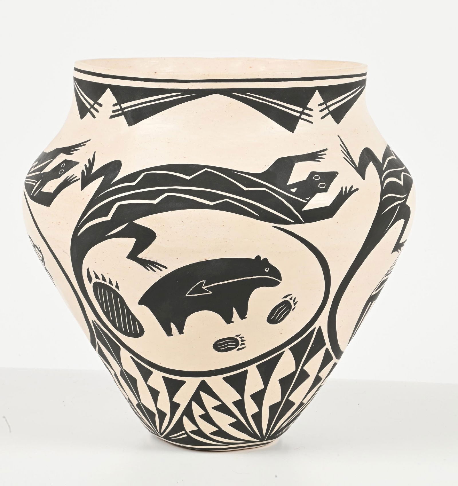 ACOMA (ÁAK’U) POTTERY JAR (1 of 4)