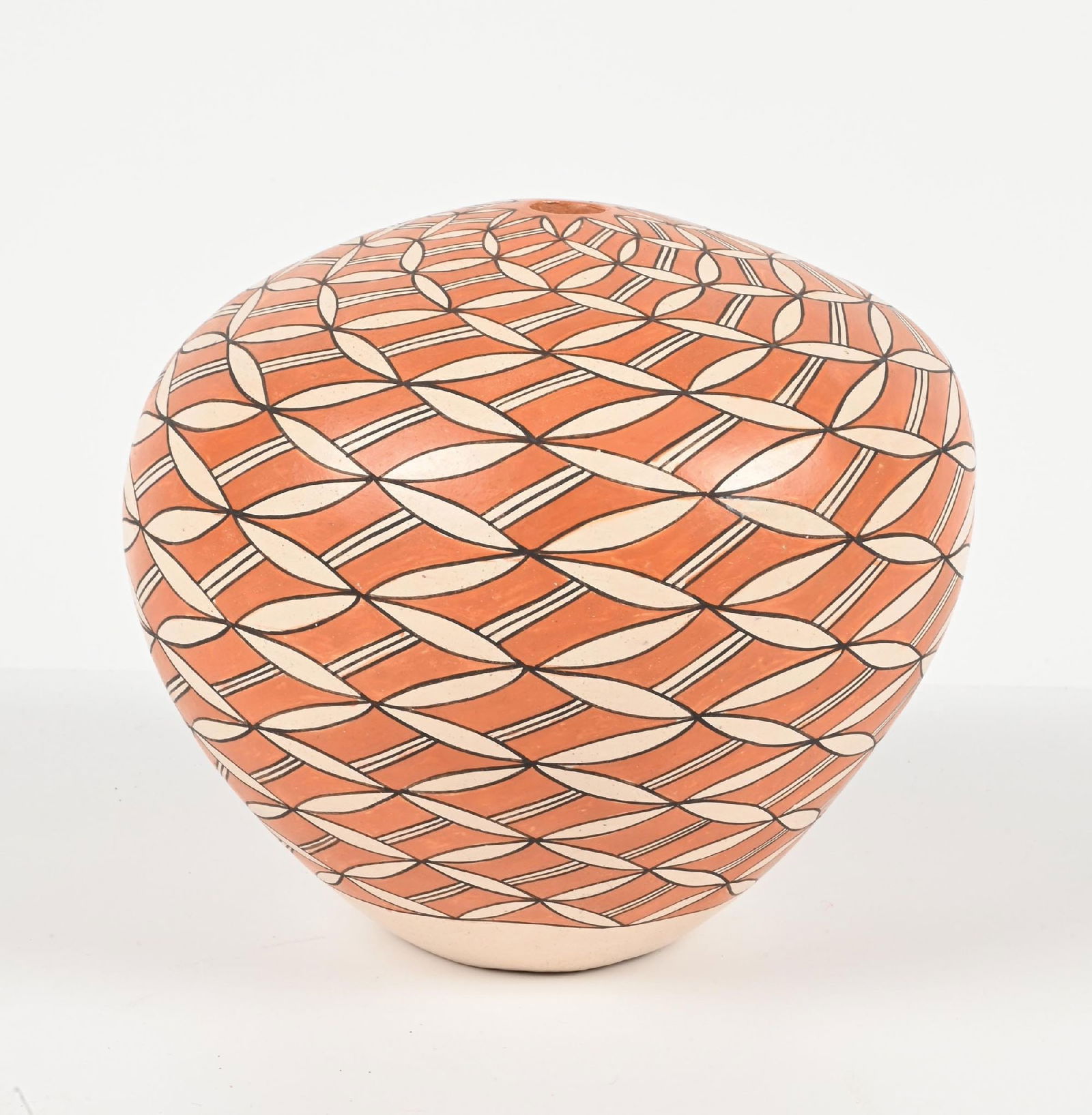 ACOMA (ÁAK’U) POTTERY SEED JAR (1 of 3)