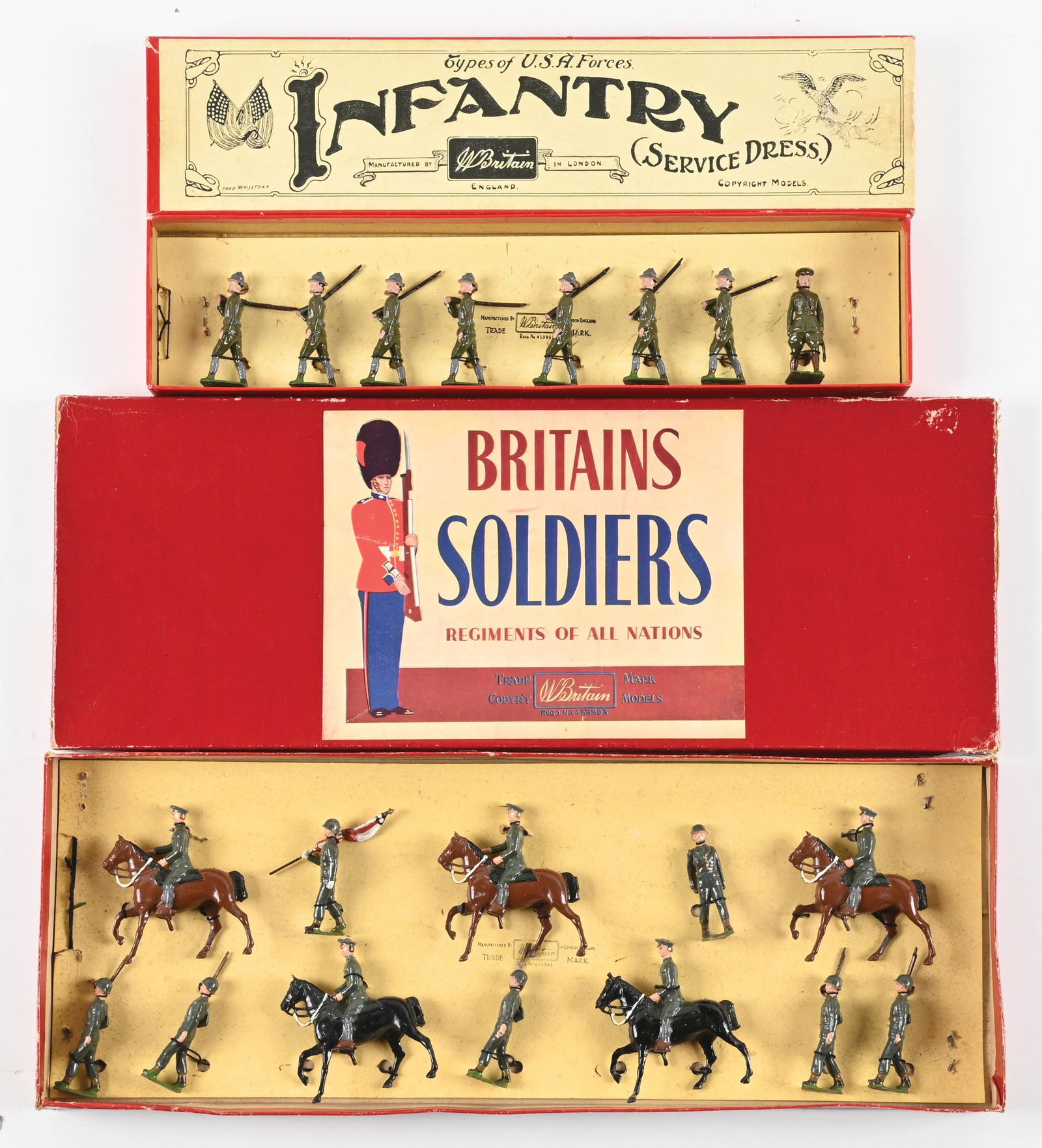 LOT OF 2: W. BRITAIN'S TYPES OF USA FORCES (1 of 2)