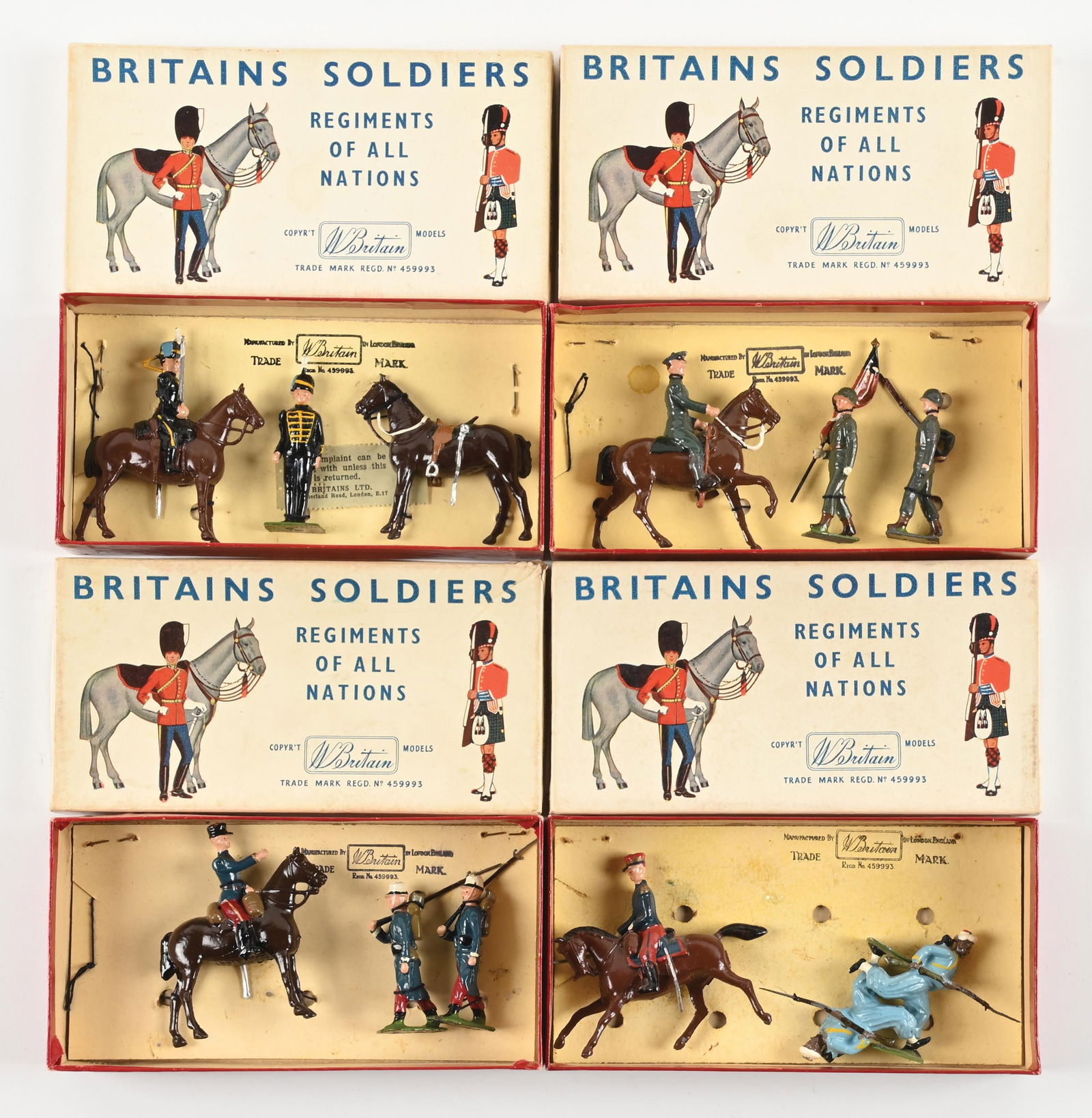 LOT OF 4: W. BRITAIN'S HALF BOX SETS (1 of 2)