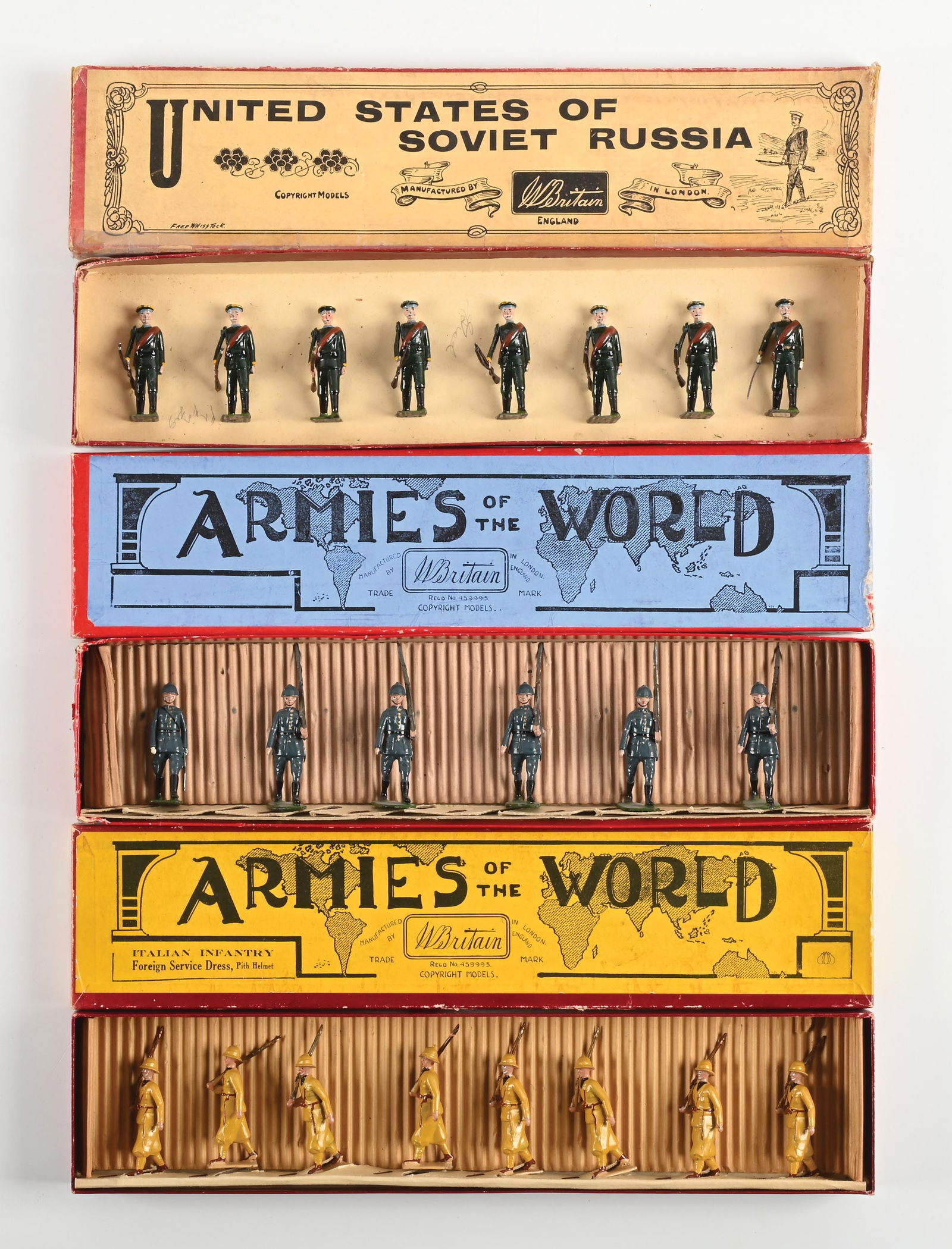 LOT OF 3: W. BRITAINS SETS IN BOXES (1 of 2)