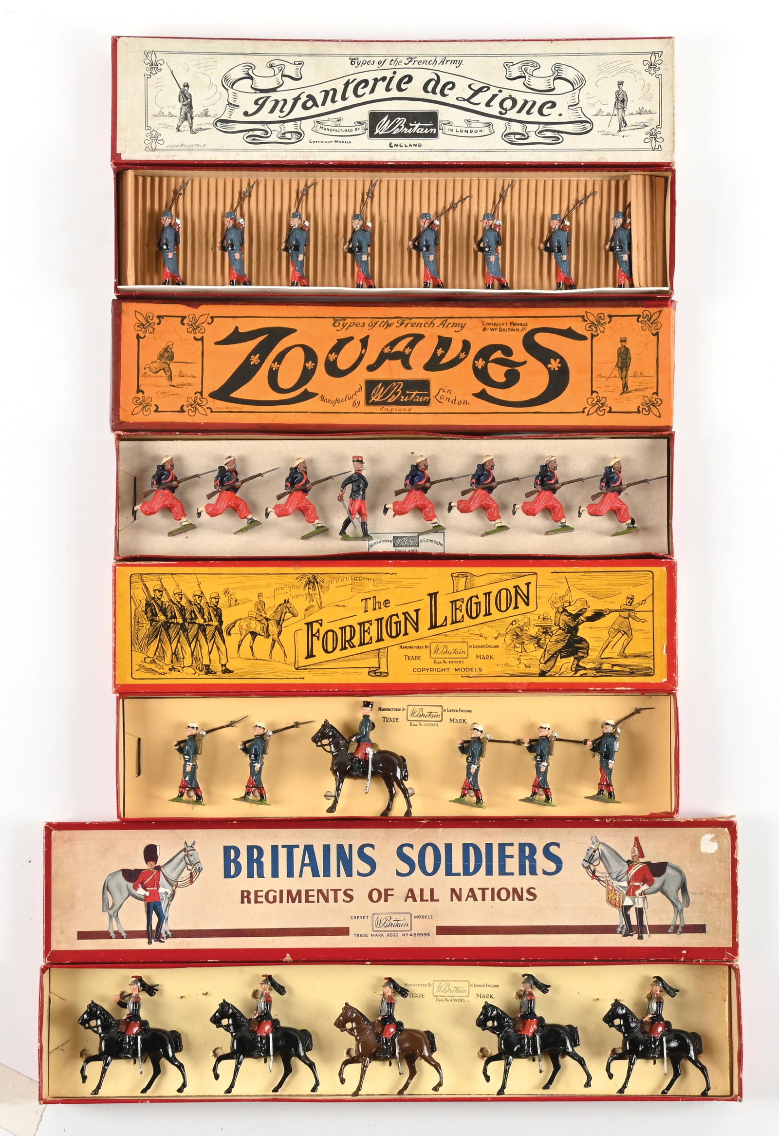 LOT OF 4: W. BRITAIN SETS IN BOXES (1 of 2)