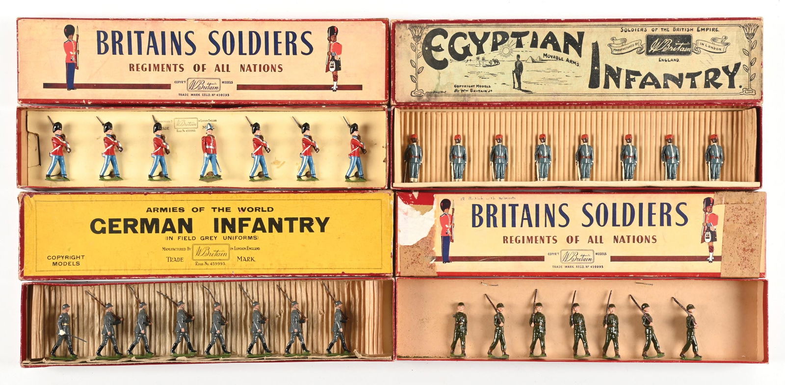 LOT OF 4: W. BRITAIN SETS IN BOXES (1 of 2)