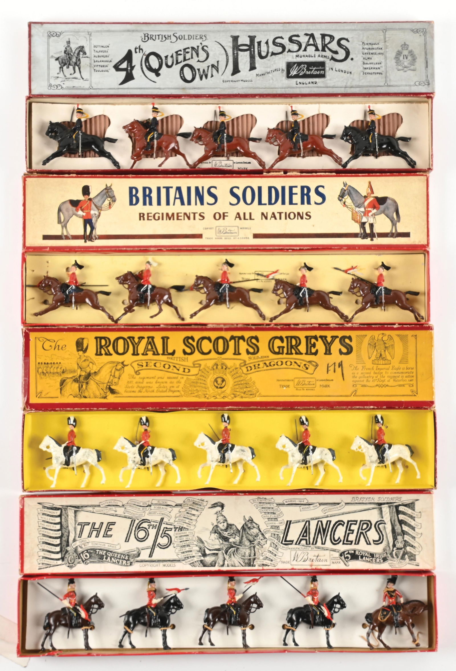 LOT OF 4: W. BRITAIN SETS IN BOXES (1 of 2)