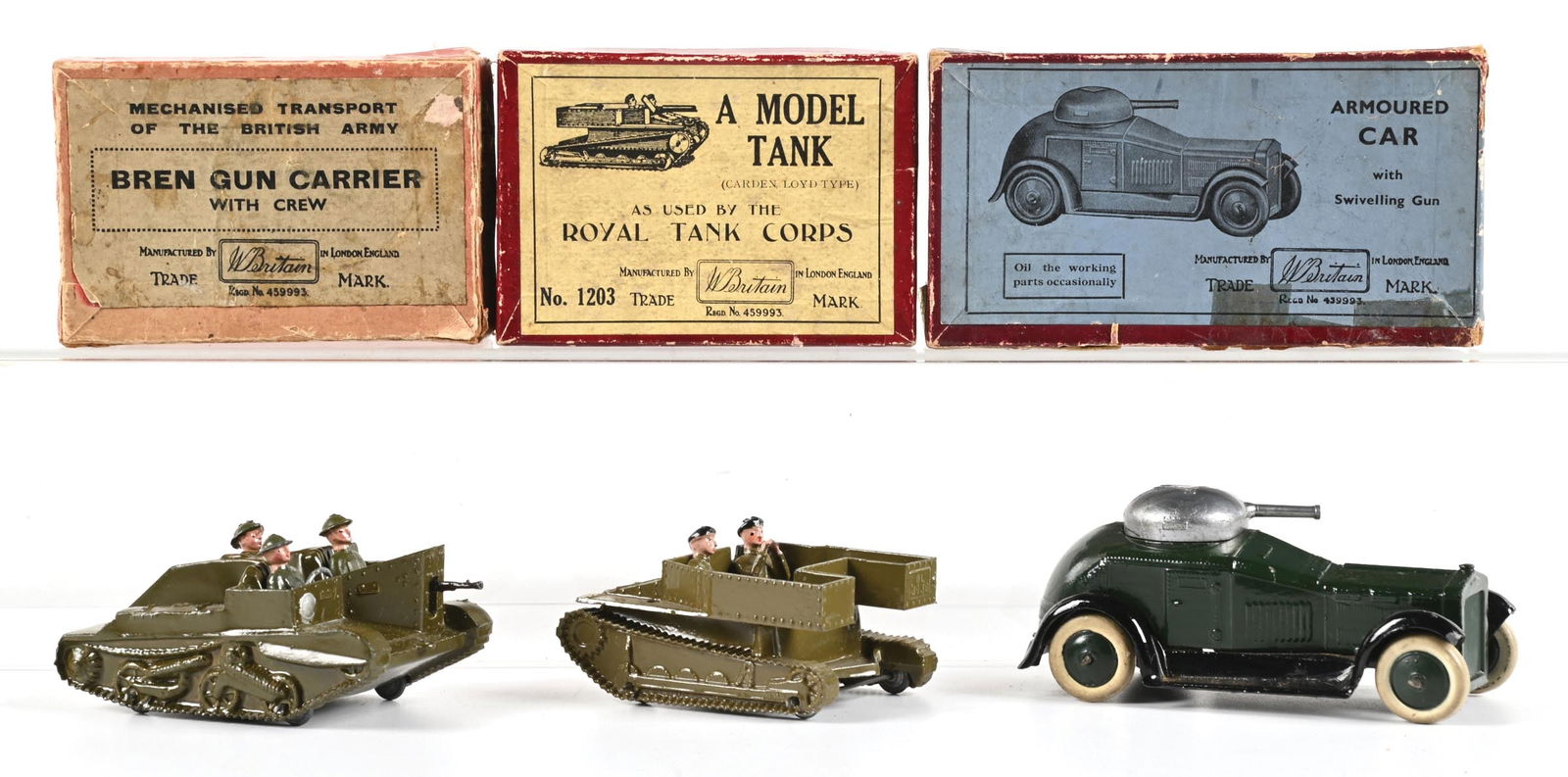 LOT OF 3: BRITAIN'S SETS NO. 1876, NO. 1203, & NO. 1321 (1 of 2)