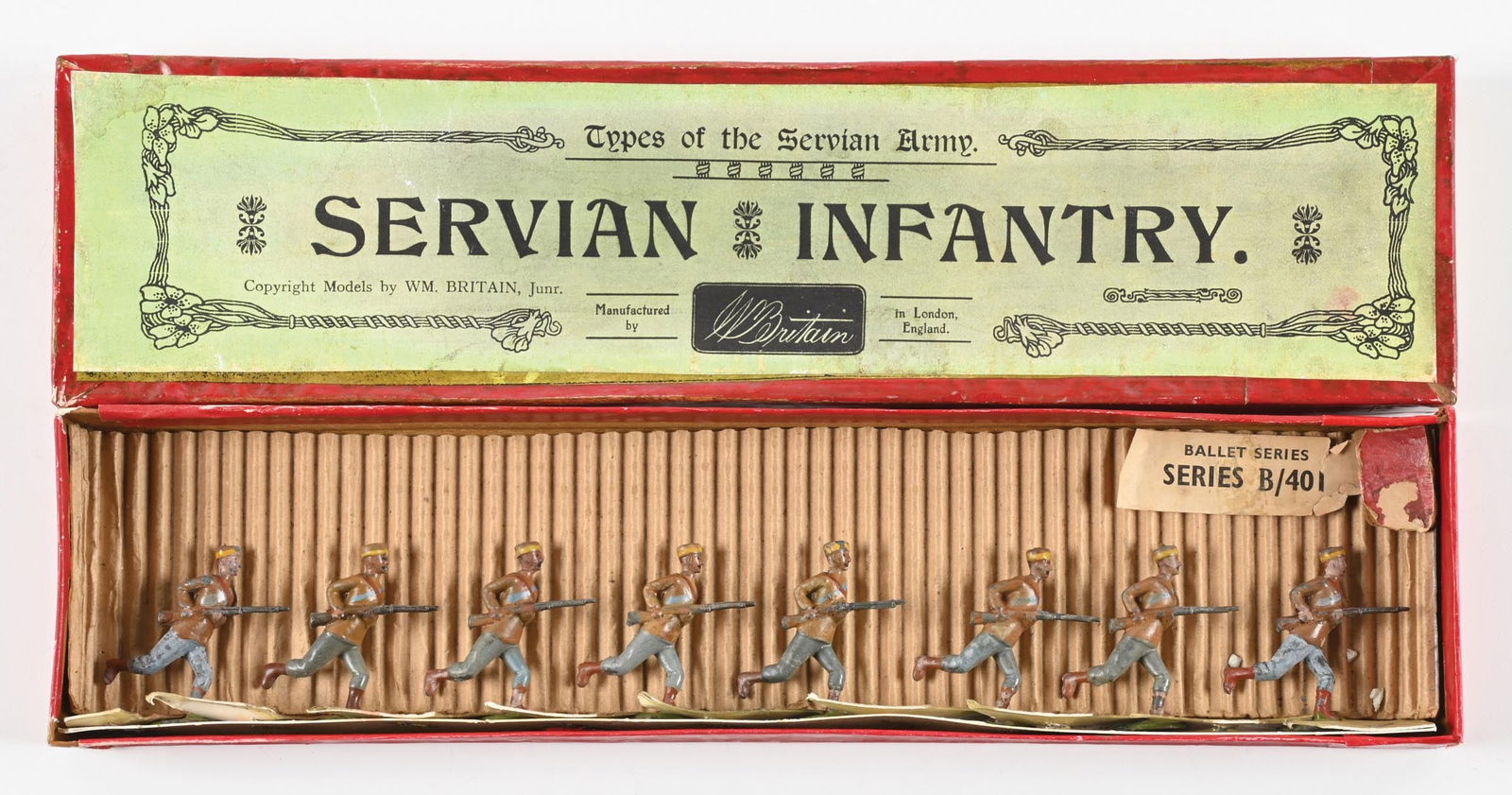 W. BRITAIN'S SET NO. 173 SERVIAN INFANTRY (1 of 2)