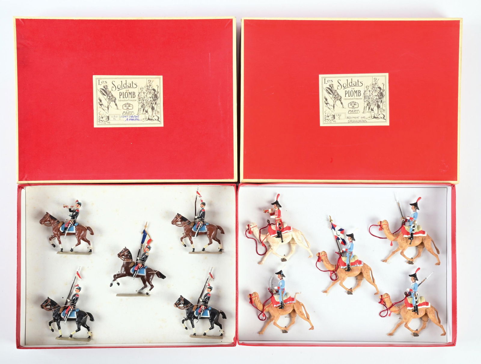 LOT OF 2: SOLDAT'S DE PLOMB TOY SOLDIER SETS IN ORIGINAL BOXES (1 of 4)
