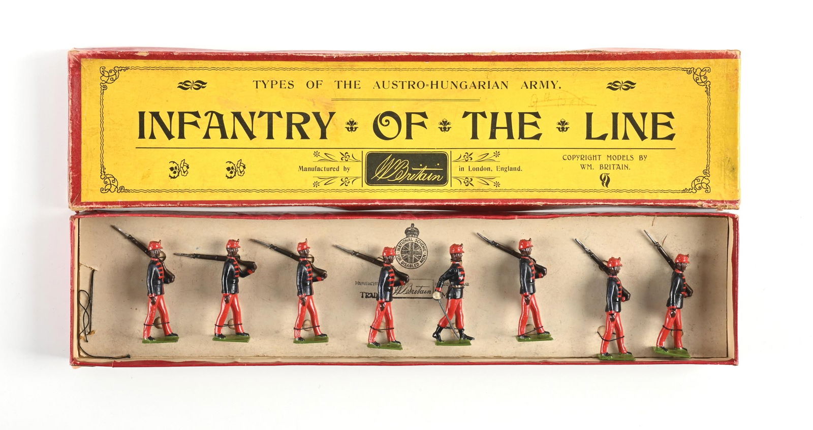 W. BRITAIN AUSTRIAN INFANTRY OF THE LINE NO. 177 IN BOX (1 of 2)