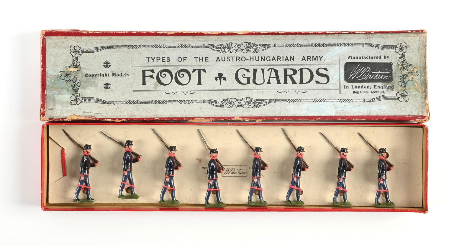 W. BRITAIN THE AUSTRO-HUNGARIAN FOOT GUARDS NO. 178 IN BOX (1 of 2)