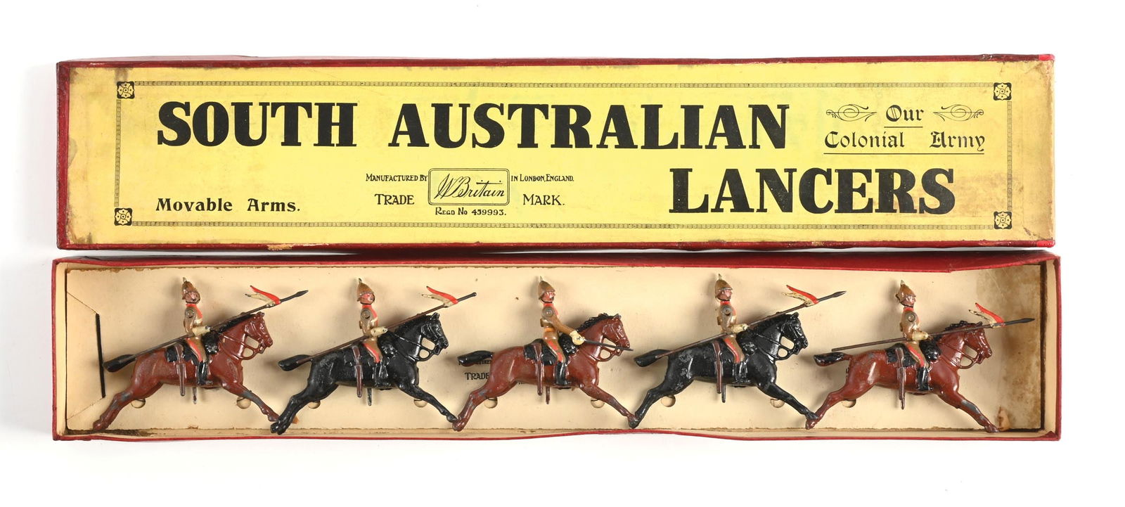 W. BRITAIN SOUTH AUSTRALIAN LANCERS NO. 49 IN BOX (1 of 2)